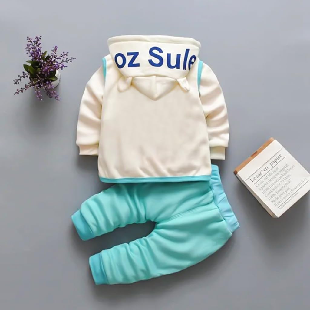 ZIBUYU Kids Winter Clothes for Boys, Girls Kids Sweatshirt Soft Toddler Clothing Set for Kids Sleeveless Jacket, Hoodie, Pants Toddler Winter Dress Set of 3 Pieces, 110cm (3-4 Years Old) ZIBUYU Kids Winter Clothes for Boys, Girls Kids Sweatshirt Soft Toddler Clothing Set for Kids Sleeveless Jacket, Hoodie, Pants Toddler Winter Dress Set of 3 Pieces, 110cm (3-4 Years Old)